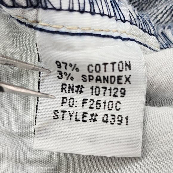 Village Jeans Womens 22 Blue Dark Wash High Rise Bootcut Stretch Denim Casual - Picture 11 of 16